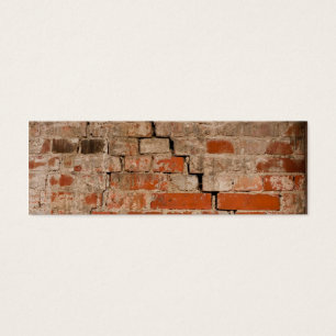 Cracked brick wall