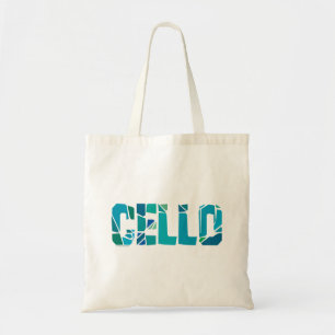 Cracked Cello Tote Bag