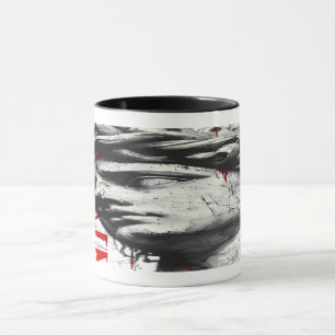 Cracked Classical Bust Trash Polka Art Mug