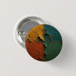 Cracked Colors Symphony – Texture Art of Time 1 Inch Round Button