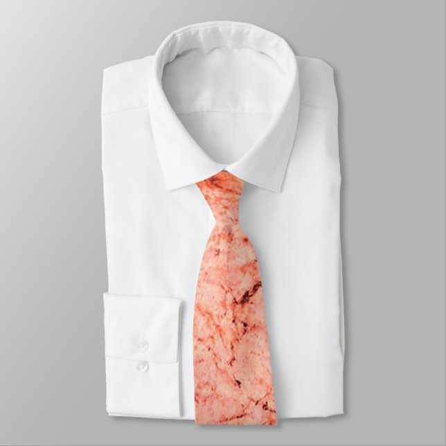 Cracked Coral Peach Tie (Tied)