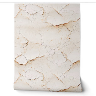 Cracked Cream Painted Textured Wall 