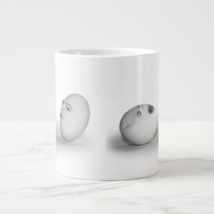 Cracked Egg and a Wink Large Coffee Mug