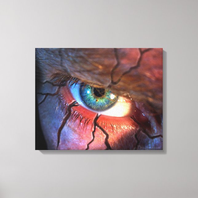 Cracked Eye Canvas Print (Front)