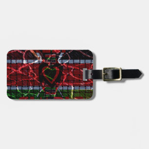 Cracked Flag: Keep It Simple - Kenyan Resilience Luggage Tag