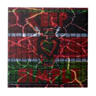 Cracked Flag: Keep It Simple - Kenyan Resilience  Tile