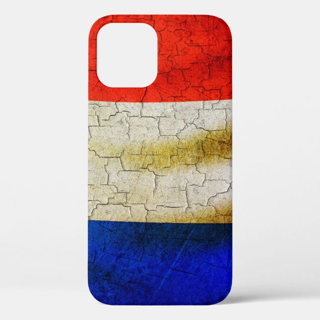 Cracked France flag Case-Mate iPhone Case (Back)