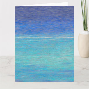  Cracked Fresco Caribbean Blue Sea Card