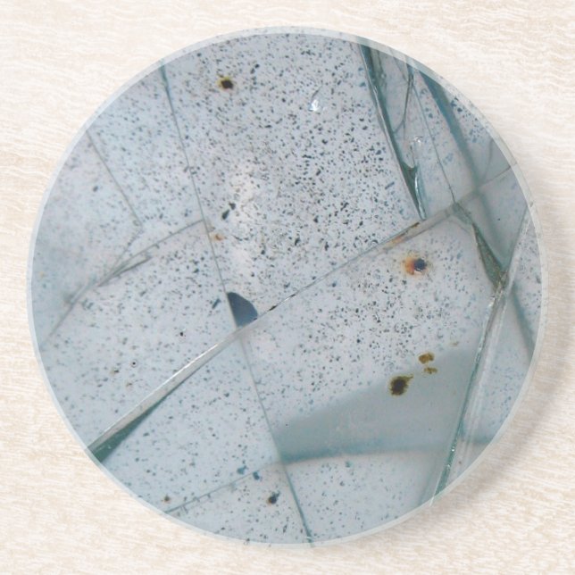 Cracked Glass Coaster (Front)