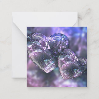 Cracked Glass Hearts Card