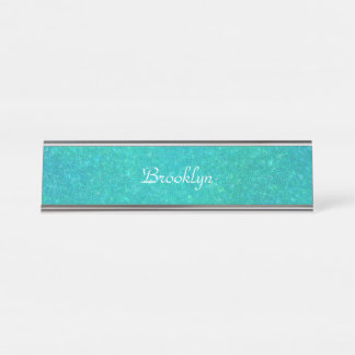 Cracked Glass Personalized Desk Name Plate
