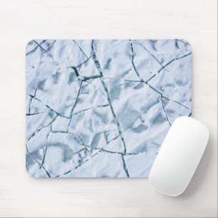 Cracked Ice Surface (Style 1) Oil Painting Mouse Pad