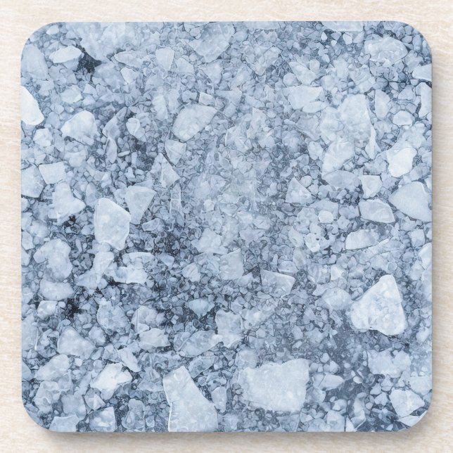 Cracked Ice Surface (Style 7) Oil Painting Coaster (Front)