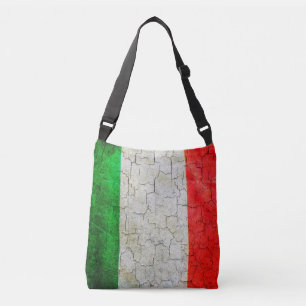 Cracked Italy flag Crossbody Bag