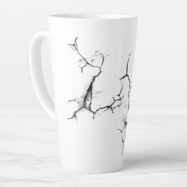 Cracked Latte Mug (Left Angle)