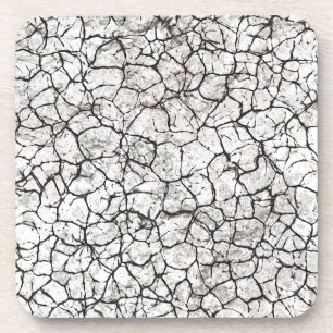 Cracked Marble Digital Pattern Coaster