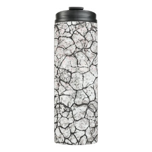 Cracked Marble Digital Pattern Thermal Tumbler