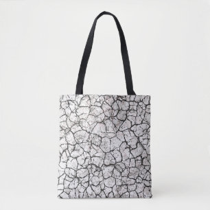 Cracked Marble Digital Pattern Tote Bag