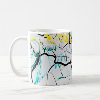 Cracked Multi-Colour Acrylic Pieces Coffee Mug