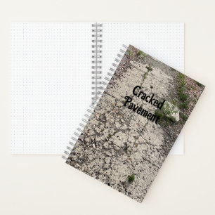 Cracked Pavement Bullet Journal Spiral Notebook