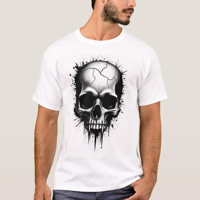 Cracked Rebellion" T-Shirt (Front)