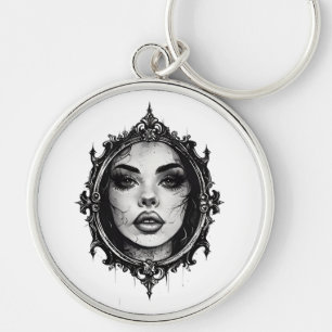 Cracked Reflection Keychain