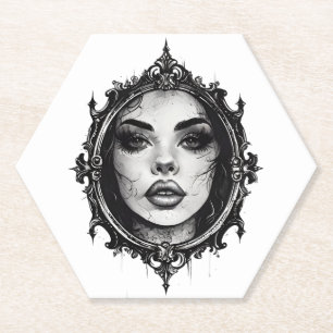 Cracked Reflection Paper Coaster