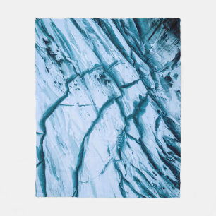 Cracked rock formation illustration fleece blanket