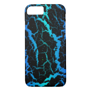 Cracked Space Lava - Blue/Cyan Case-Mate iPhone Case