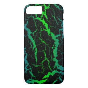 Cracked Space Lava - Blue/Green Case-Mate iPhone Case