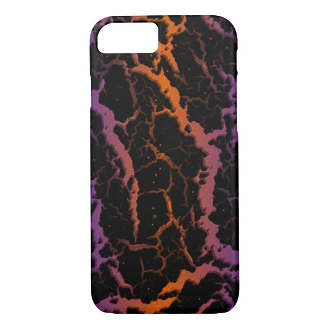 Cracked Space Lava - Blue/Orange Case-Mate iPhone Case (Back)