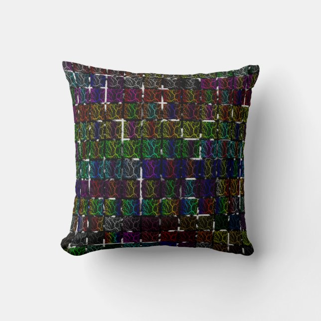 Cracked Space Lava Collection Throw Pillow (Front)