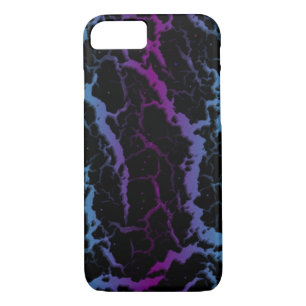 Cracked Space Lava - Cyan/Purple Case-Mate iPhone Case