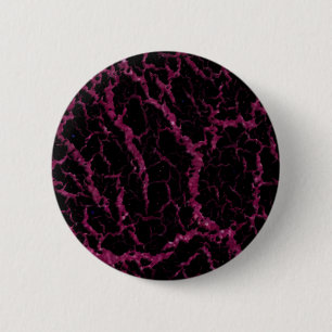 Cracked Space Lava - Glitter Fuschia 2 Inch Round Button