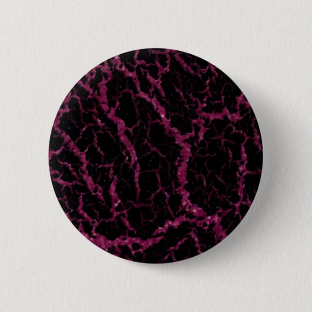 Cracked Space Lava - Glitter Fuschia 2 Inch Round Button (Front)