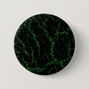 Cracked Space Lava - Glitter Green 2 Inch Round Button