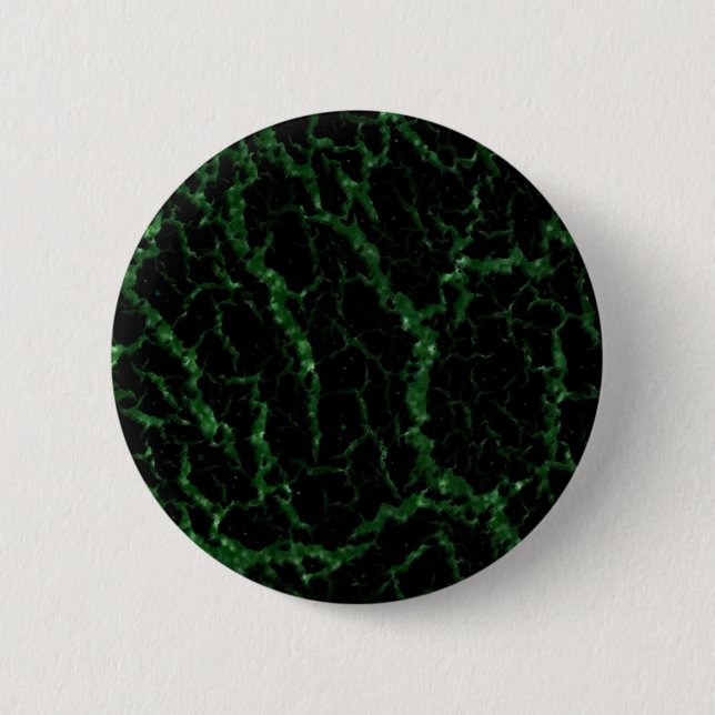 Cracked Space Lava - Glitter Green 2 Inch Round Button (Front)