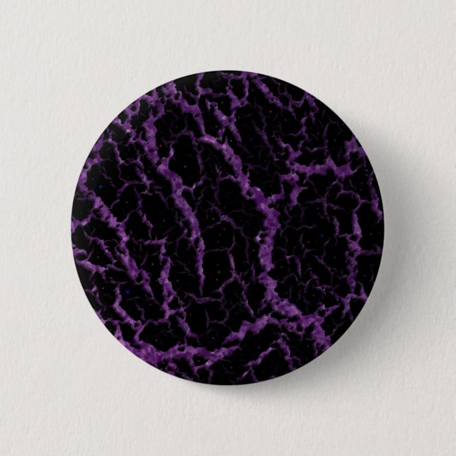 Cracked Space Lava - Glitter Purple 2 Inch Round Button (Front)