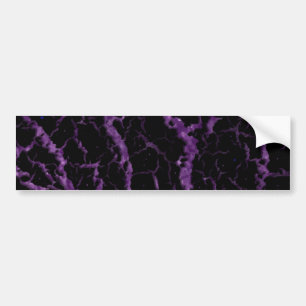Cracked Space Lava - Glitter Purple Bumper Sticker