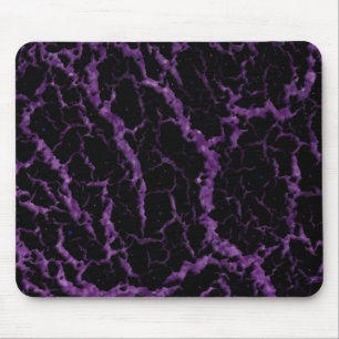 Cracked Space Lava - Glitter Purple Mouse Pad