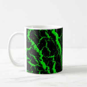 Cracked Space Lava - Green Coffee Mug