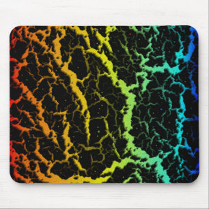 Cracked Space Lava - Heat ROYCB Mouse Pad