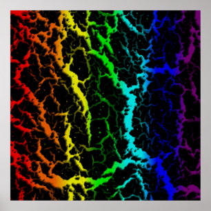 Cracked Space Lava - Light Spectrum Poster