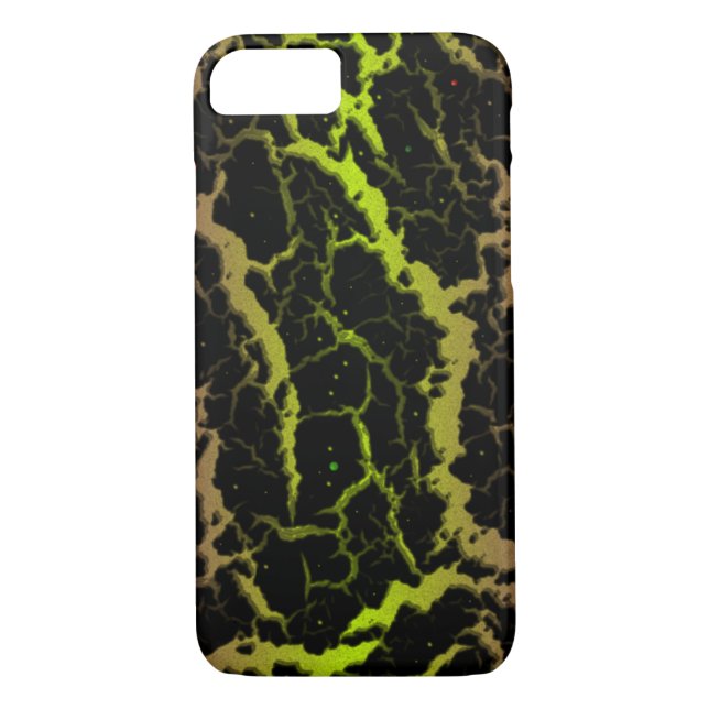 Cracked Space Lava - Purple/Lime Case-Mate iPhone Case (Back)