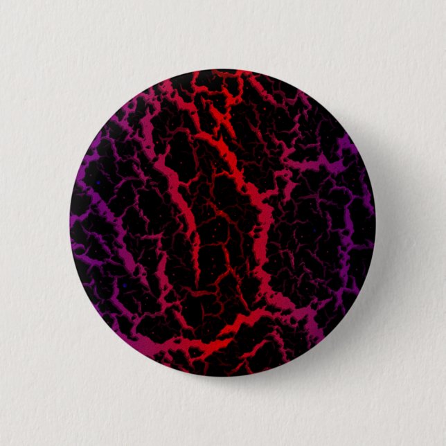 Cracked Space Lava - Purple/Red 2 Inch Round Button (Front)
