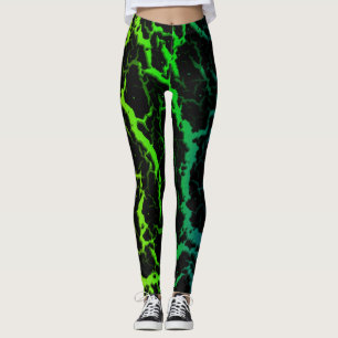Cracked Space Lava - Rainbow OYGBP Leggings