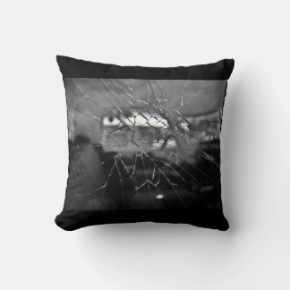 cracked throw pillow