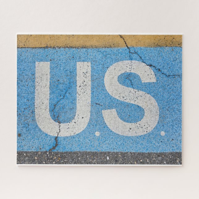 Cracked U.S.  Jigsaw Puzzle (Horizontal)
