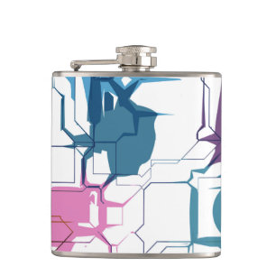 Cracked wall hip flask