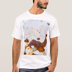 Cracked white paint, rusty car. T-Shirt